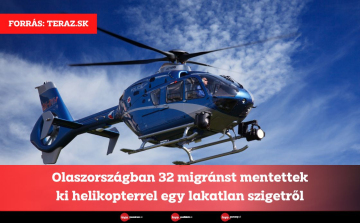 Olaszországban 32 migránst mentettek ki helikopterrel egy lakatlan szigetről