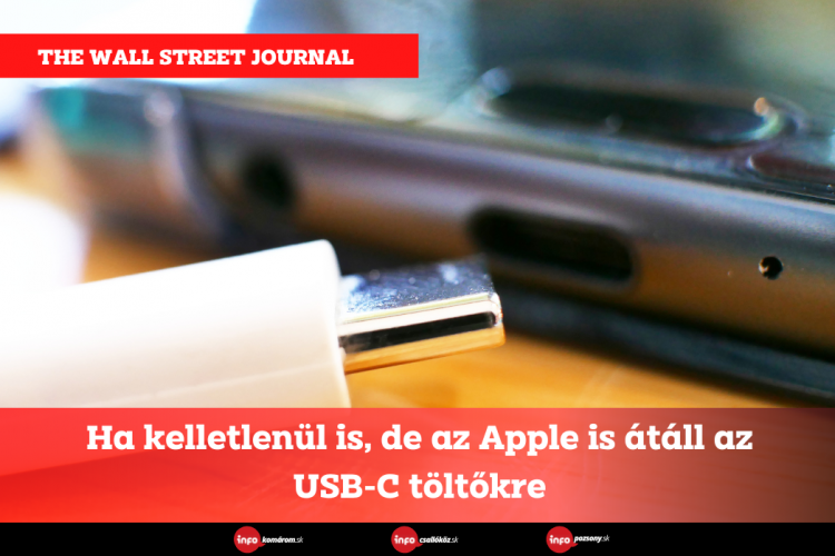 Ha kelletlenül is, de az Apple is átáll az USB-C töltőkre