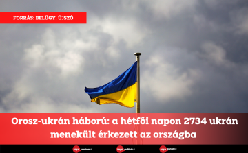 Orosz-ukrán háború: a hétfői napon 2734 ukrán menekült érkezett az országba 