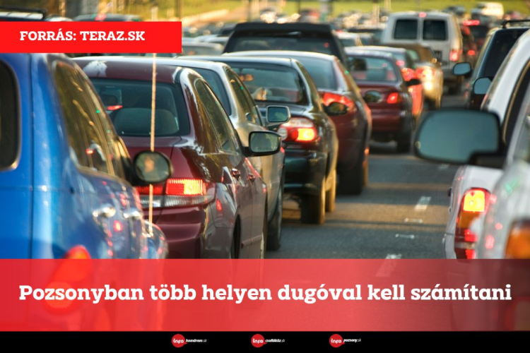 Pozsonyban több helyen dugóval kell számítani