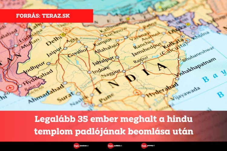 Legalább 35 ember meghalt a hindu templom padlójának beomlása után