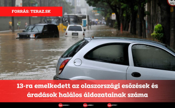 13-ra emelkedett az olaszországi esőzések és áradások halálos áldozatainak száma