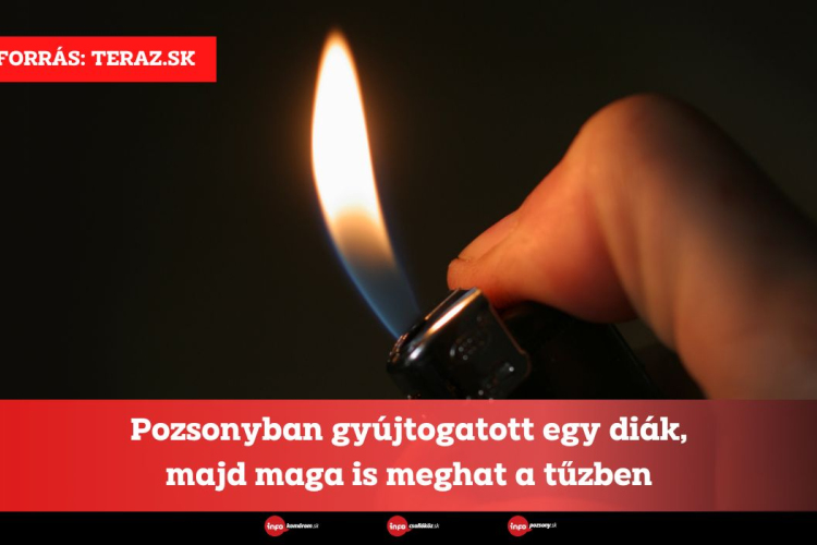 Pozsonyban gyújtogatott egy diák, majd maga is meghat a tűzben