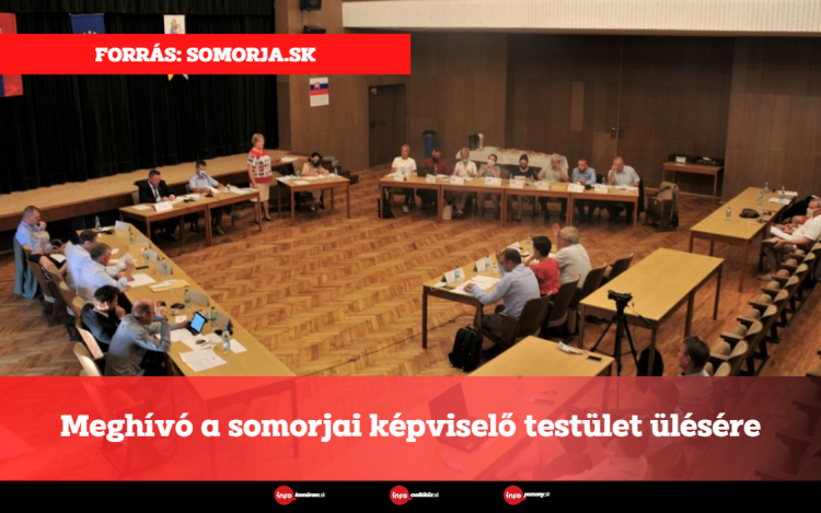 Meghívó a somorjai képviselő testület ülésére