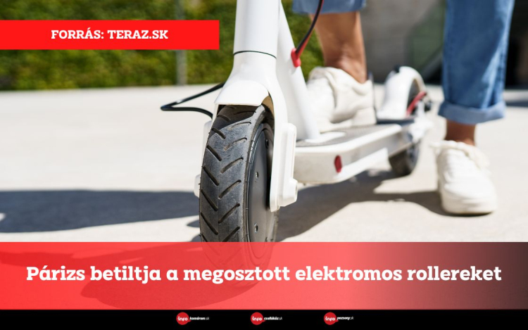 Párizsban betiltják a megosztott elektromos rollereket