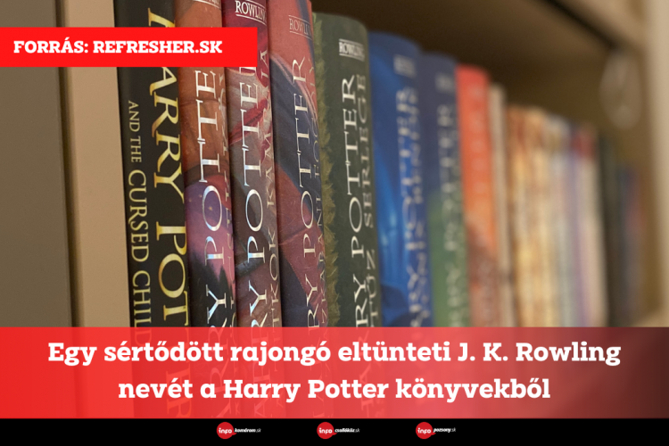 Egy sértődött rajongó eltünteti J. K. Rowling nevét a Harry Potter könyvekből