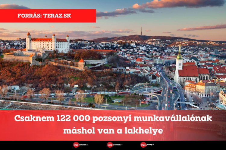 Csaknem 122 000 pozsonyi munkavállalónak máshol van a lakhelye