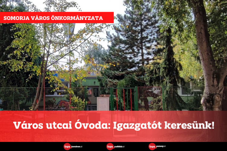 Város utcai Óvoda: Igazgatót keresünk!