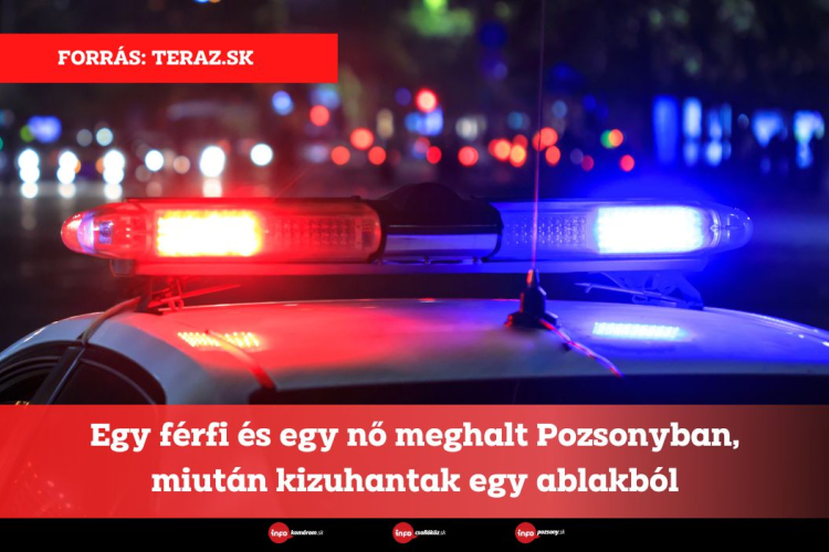 Egy férfi és egy nő meghalt Pozsonyban, miután kizuhantak egy ablakból