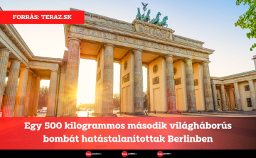 Egy 500 kilogrammos második világháborús bombát hatástalanítottak Berlinben